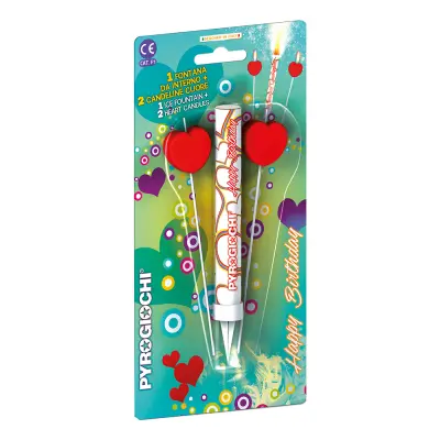 Isfackla med Hjärtljus