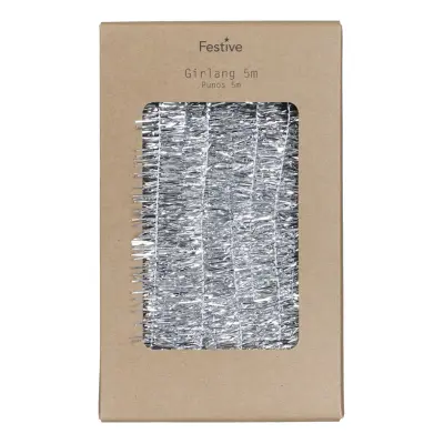 Julgransglitter Silver Klassiskt - 200 x 5 cm