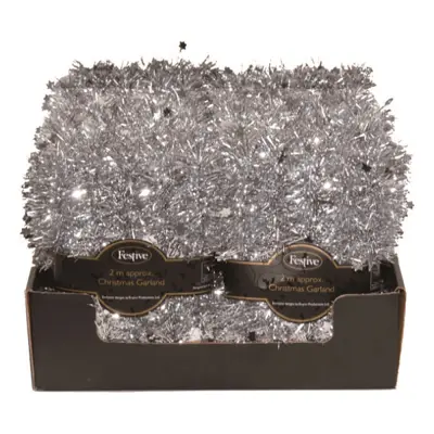 Julgransglitter Silver med Stjärnor