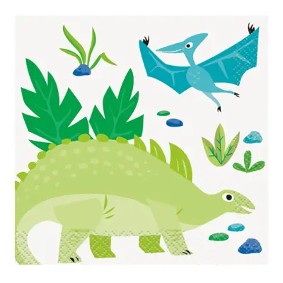 Kaffeservetter Dinosaurie - 16-pack