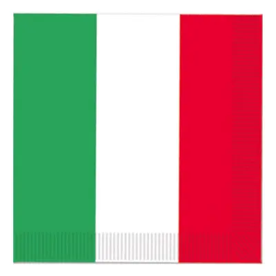 Kaffeservetter Grön/Vit/Röd - 16-pack