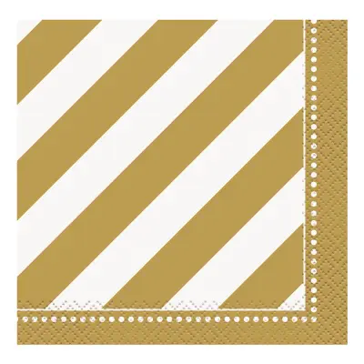 Kaffeservetter Guld/Vita - 16-pack