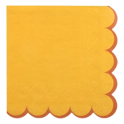 Kaffeservetter Gul/Orange - 12-pack