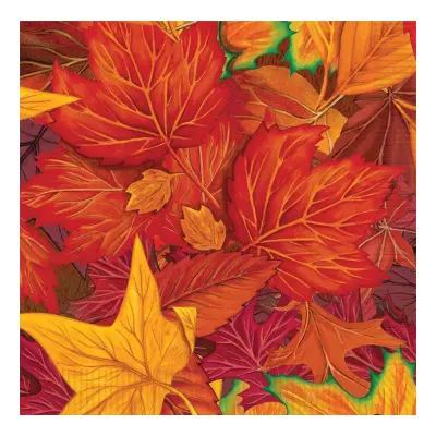 Kaffeservetter Höstlöv - 16-pack