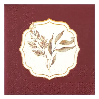 Kaffeservetter Hagtorn Mörkröd - 12-pack