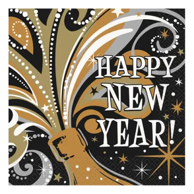 Kaffeservetter Happy New Year