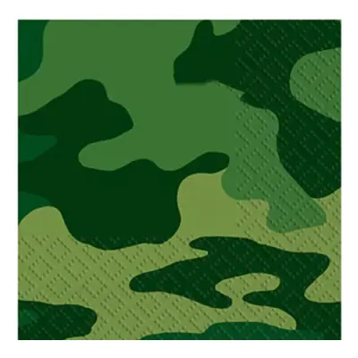 Kaffeservetter Kamouflage - 16-pack