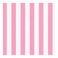 Kaffeservetter Ljusrosa Randiga - 16-pack