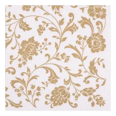 Kaffeservetter Medaljong Guld - 20-pack