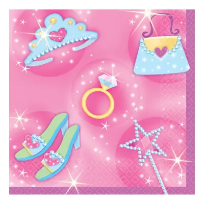 Kaffeservetter Prinsesskalas - 16-pack