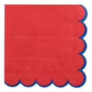 Kaffeservetter Röd/Blå - 12-pack