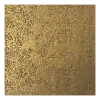 Kaffeservetter Struktur Guld Metallic - 20-pack