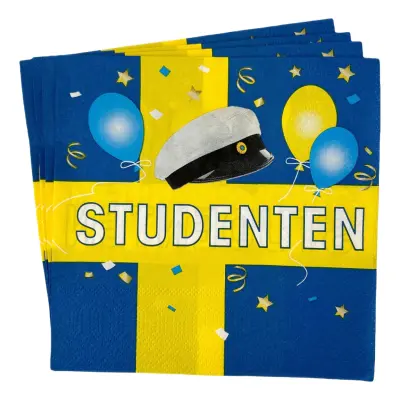 Kaffeservetter Studenten - 16-pack