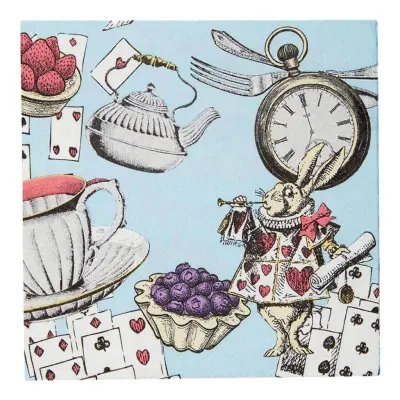 Kaffeservetter Tea Party Alice Wonderland