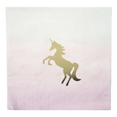 Kaffeservetter We Love Unicorns - 16-pack