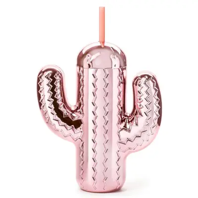 Kaktusglas Med Sugrör