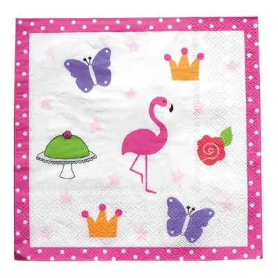 Kalas Servetter Flamingo - 20-pack