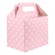 Kalasbox Ljusrosa Prickig