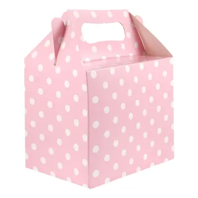 Kalasbox Ljusrosa Prickig