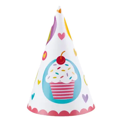 Partyhattar Cupcake - 6-pack