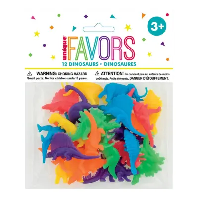 Kalasleksaker Dinosaurier - 12-pack