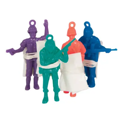 Kalasleksaker Fallskärmshoppare Mini - 6-pack