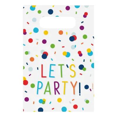 Kalaspåsar Happy Birthday Konfetti - 8-pack