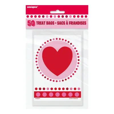 Kalaspåsar Hjärta - 50-pack