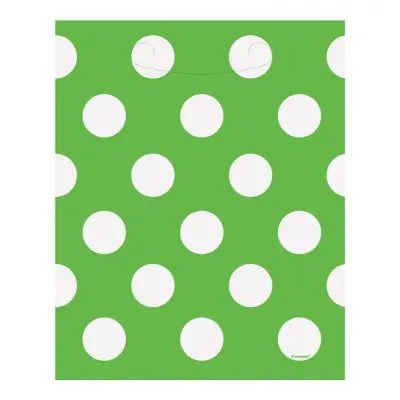 Kalaspåsar Limegröna Prickiga - 8-pack