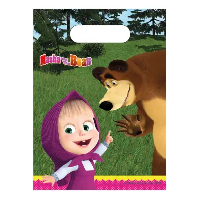 Kalaspåsar Masha och Björnen - 6-pack