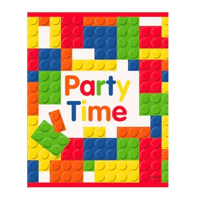 Kalaspåsar Party Time Byggklossar - 8-pack