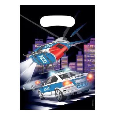 Kalaspåsar Polis - 8-pack