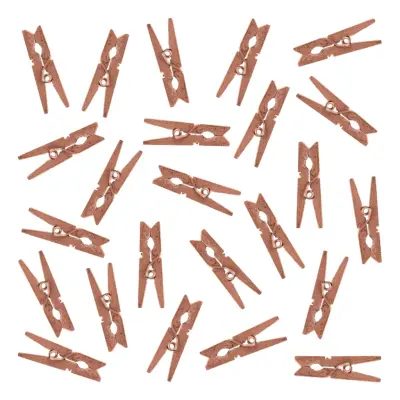 Klädnypor Mini - Roséguld 24-pack 2,5 cm