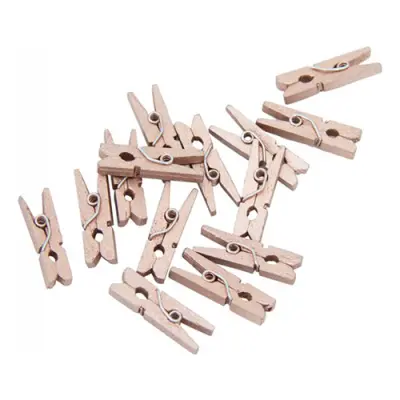 Klädnypor Mini Roséguld - 24-pack