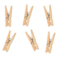 Klädnypor Små Trä - 20-pack