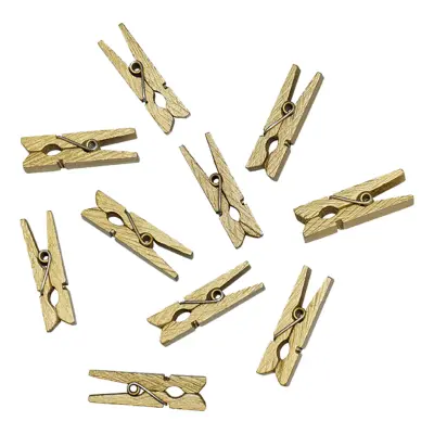 Klädnypor Mini Guld - 12-pack