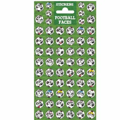 Klistermärke Fotbollsansikte