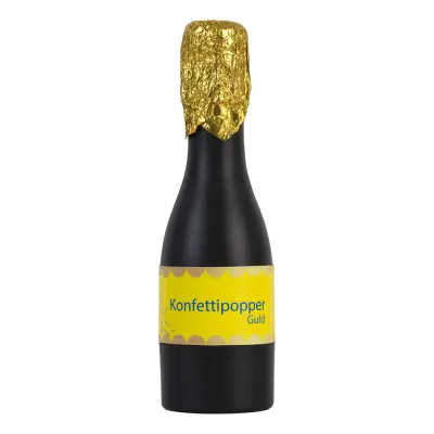 Konfetti Popper Champagneflaska Guld