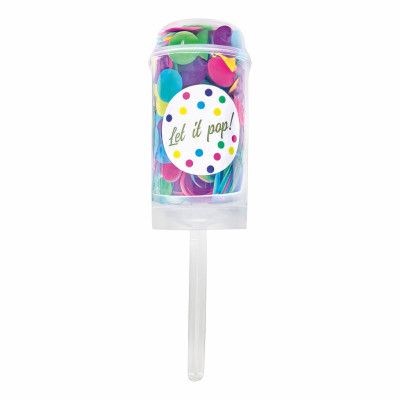 Konfetti Push Pop Färgmix