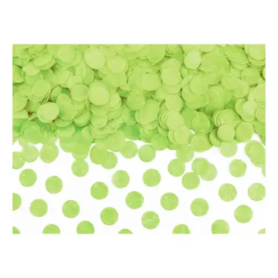 Konfetti Runda Limegröna