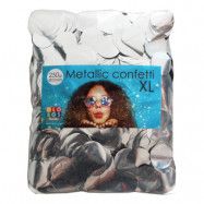 Konfetti Stora Silver Metallic - 250 gram