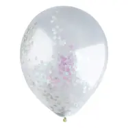 Konfettiballonger Färgskimrande - 5-pack