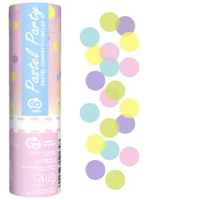 Konfettikanon Pastel Party 15 cm