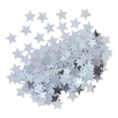 Konfettistjärnor Silver - 14 gram