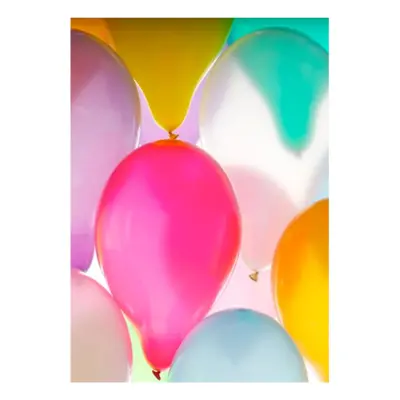 Kort Enkelt Enfärgade Ballonger