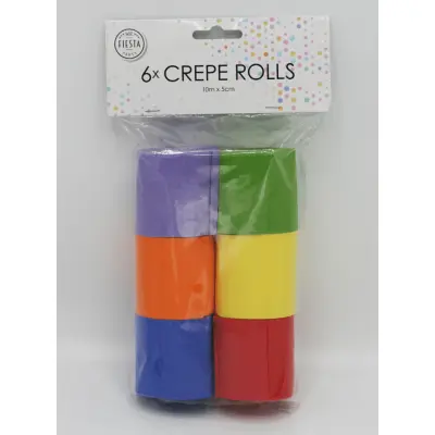 Kräppapper rullar 6-pack