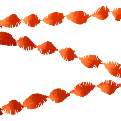 Kräppgirlang Orange - 6 meter