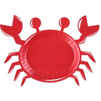 Krabba Papperstallrik 10-pack