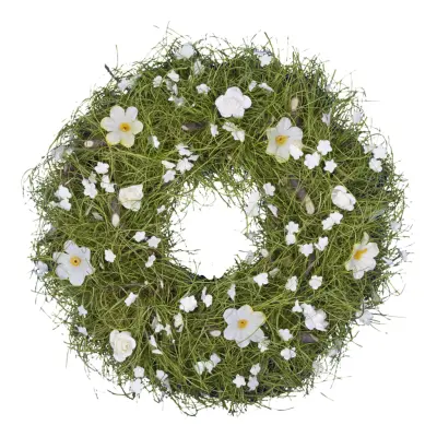 Krans med Blommor - 23 cm