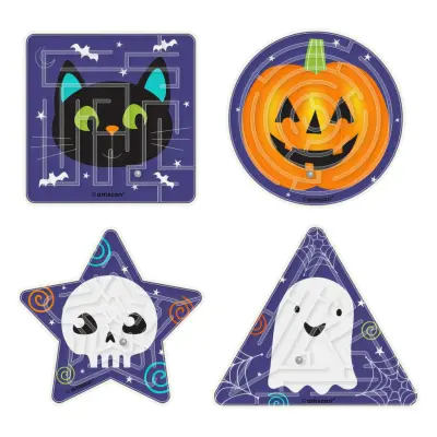 Labyrintspel Halloween Friends - 4-pack